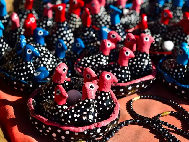 In this picture we can see toys and there are pearls.